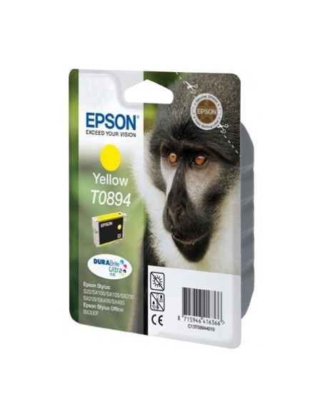 Epson Monkey Cartuccia di inchiostro Yellow T0894 DURABrite Ultra Ink
