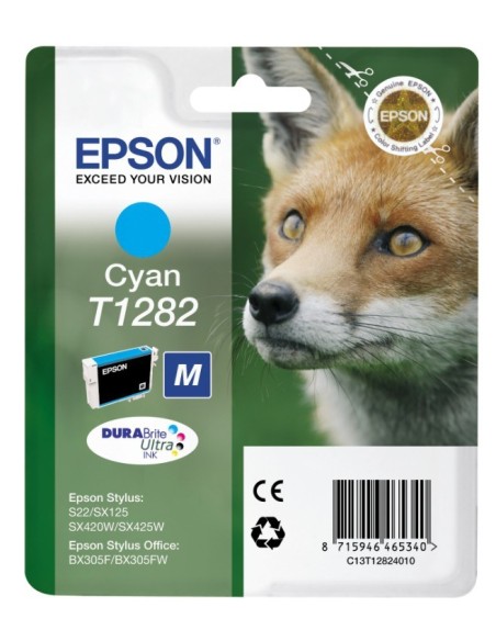 Epson Fox Cartuccia di inchiostro Cyan T1282 DURABrite Ultra Ink