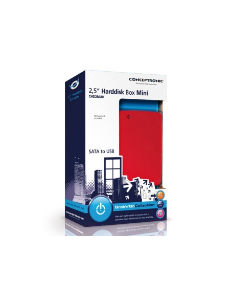 Conceptronic 2,5" Harddisk Box Mini Red