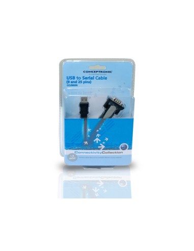 Conceptronic USB to Serial Cable (9 and 25 pins)
