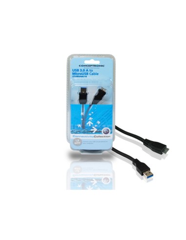 Conceptronic USB A - micro-USB B 1.8m cavo USB 1,8 m USB 3.2 Gen 1 (3.1 Gen 1) Nero