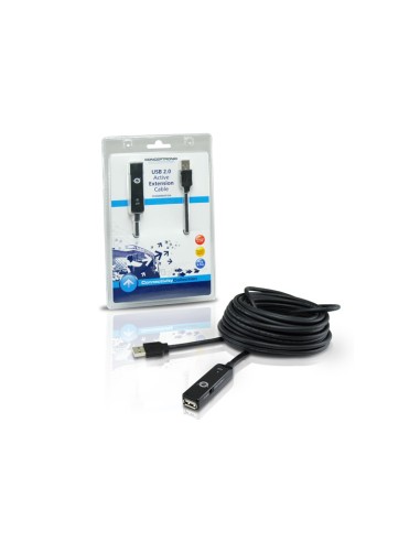 Conceptronic CCUSBAMAF10A cavo USB 10 m USB 2.0 USB A Nero