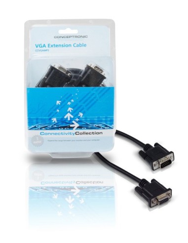 Conceptronic CCVGAMF5 cavo VGA 5 m VGA (D-Sub) Nero