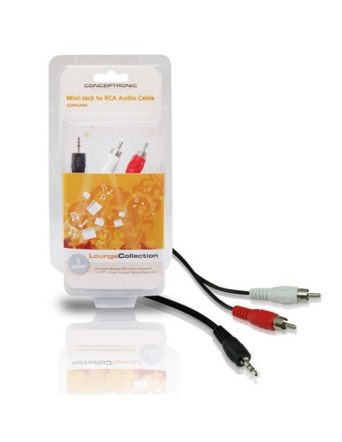 Conceptronic CL35RCAM5 cavo audio 5 m RCA 3.5mm Nero