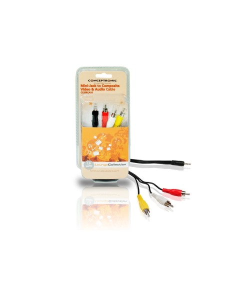 Conceptronic Mini-Jack to Composite Video and Audio Cable