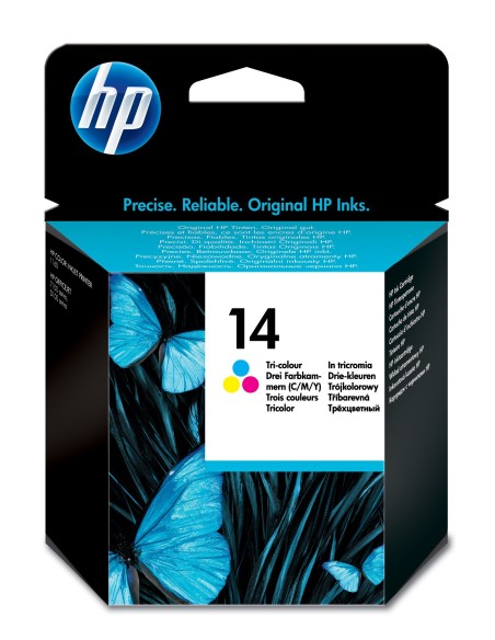 HP 14 cartuccia d'inchiostro 1 pz Originale Ciano, Magenta, Giallo