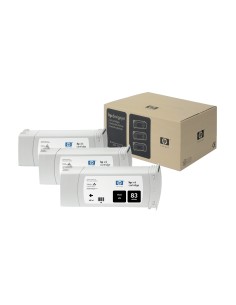 HP 83 3-pack 680-ml Black DesignJet UV Ink Cartridges cartuccia d'inchiostro 3 pz Originale Nero