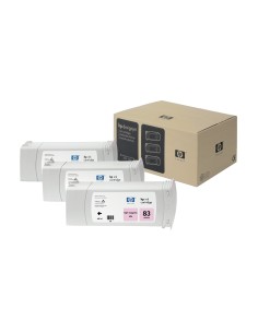 HP 83 3-pack 680-ml Light Magenta DesignJet UV Ink Cartridges cartuccia d'inchiostro 3 pz Originale Magenta chiaro