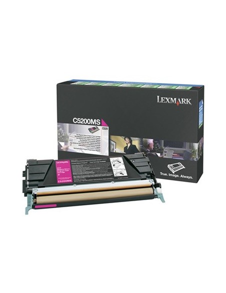 Lexmark C5200MS cartuccia toner 1 pz Originale Magenta