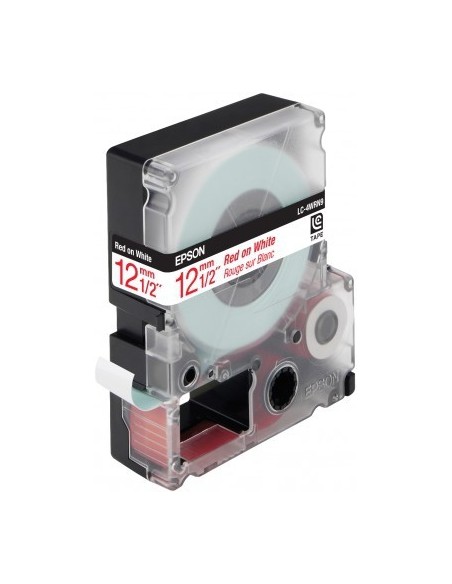Epson Nastro Bianco per testo Rosso 12 9