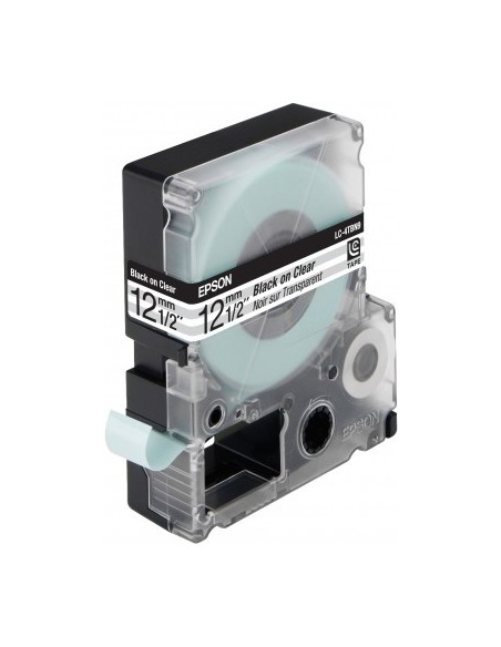 Epson Nastro trasparente per testo Nero 12 9