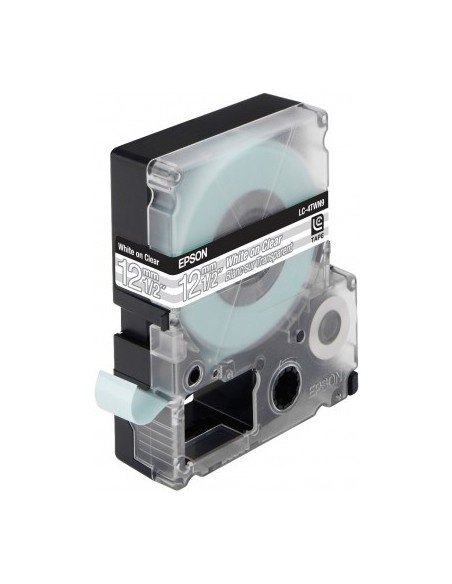 Epson Nastro trasparente per testo Bianco 12 9