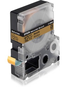 Epson Nastro fondo Oro per testo Nero 12 9