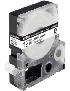 Epson Nastro fondo bianco per testo Nero 12 9