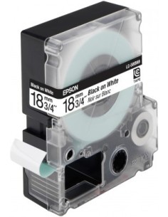 Epson Nastro fondo Standard bianco per testo Nero 18 9