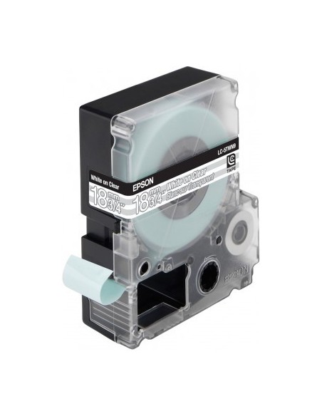 Epson Nastro fondo Trasparente per testo bianco 18 9