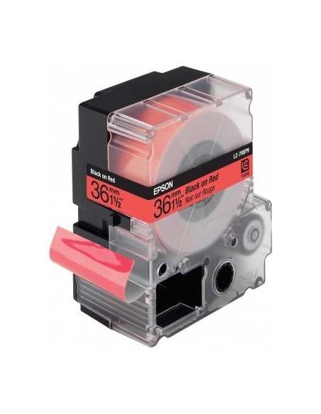 Epson Nastro fondo Pastello rosso per testo Nero 36 9