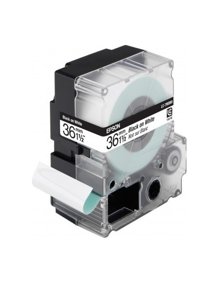 Epson Nastro fondo Standard bianco per testo Nero 36 9