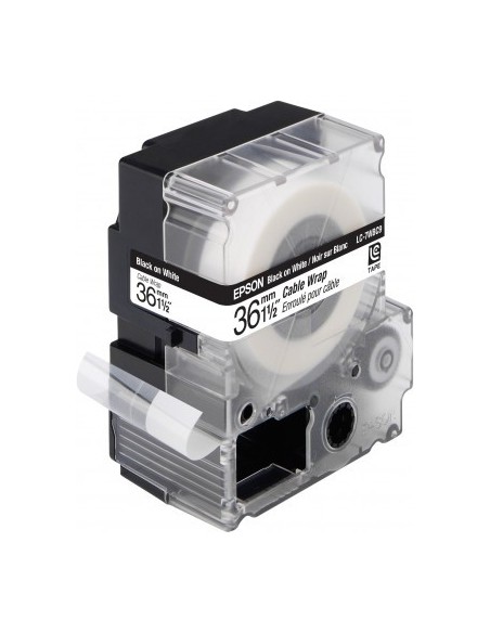 Epson Nastro fondo bianco per testo Nero 36 9