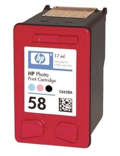 HP 58 cartuccia d'inchiostro 1 pz Originale Nero, Ciano chiaro, Magenta chiaro
