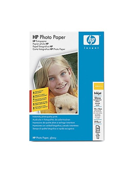 HP Glossy Photo Paper carta fotografica A4 Bianco Lucida