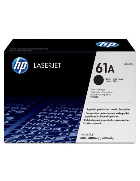 HP 61A Black Original LaserJet Toner Cartridge cartuccia toner 1 pz Originale Nero