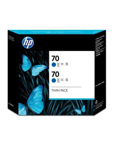 HP 70 2-pack 130-ml Blue DesignJet Ink Cartridges cartuccia d'inchiostro 2 pz Originale Resa standard Blu
