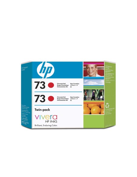 HP 73 2-pack 130-ml Chromatic Red DesigJet Ink Cartridges cartuccia d'inchiostro 1 pz Originale Rosso cromatico