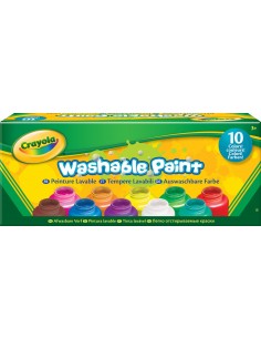 Crayola CF10 LAVABILISSIMI - TEMPERE LAVABI Tempere lavabili 10 colori "i Lavabilissimi" 54-1205 0071662112059 DIDATTICA E SCUOL 2