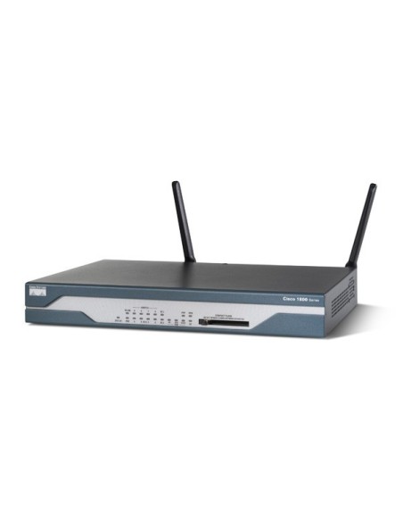Cisco 1801 router wireless Fast Ethernet 4G Nero, Blu, Acciaio inossidabile