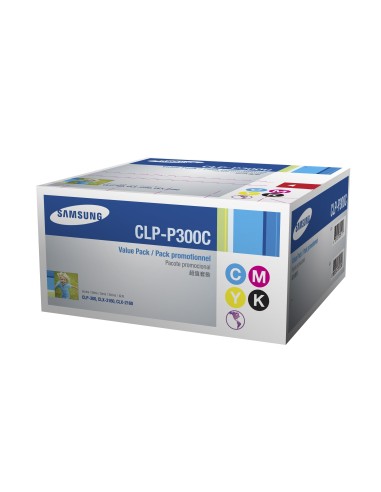 Samsung CLP-P300C cartuccia toner 4 pz Originale Nero, Ciano, Magenta, Giallo