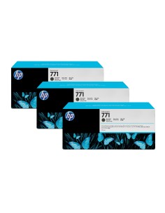 HP 771 3-pack 775-ml Matte Black DesignJet Ink Cartridges cartuccia d'inchiostro 3 pz Originale Nero opaco