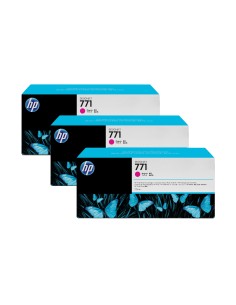 HP 771 3-pack 775-ml Magenta DesignJet Ink Cartridges cartuccia d'inchiostro 3 pz Originale