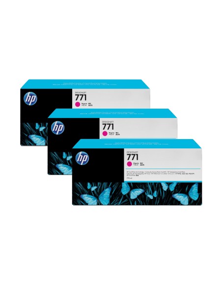 HP 771 3-pack 775-ml Magenta DesignJet Ink Cartridges cartuccia d'inchiostro 3 pz Originale