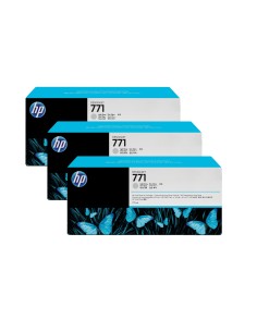 HP 771 3-pack 775-ml Light Gray DesignJet Ink Cartridges cartuccia d'inchiostro 3 pz Originale Grigio chiaro