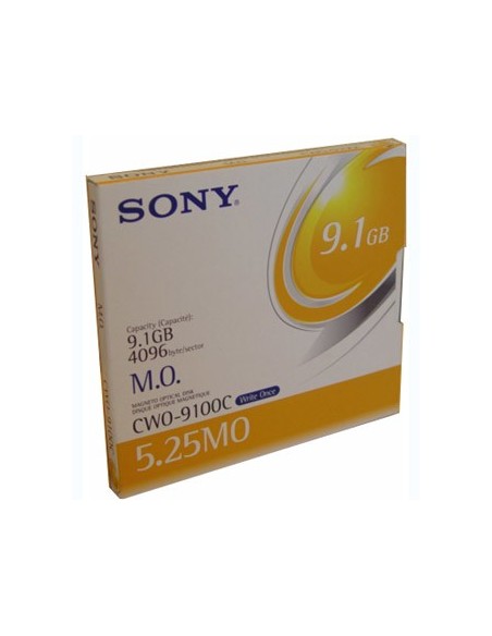 Sony CWO9100 5.25” Magneto-Optical Disc of 9,165MB. 14X Magneto optical disk
