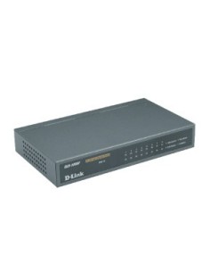 D-Link 7-port TP 10 100Mbps + 1-port 100BaseFX fiber, desktop switch - External PSU