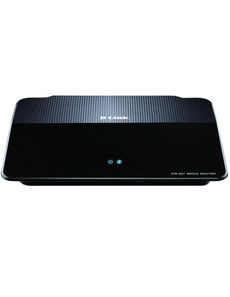 D-Link DIR-657 router wireless Gigabit Ethernet Nero