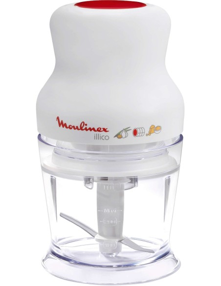 Moulinex ILLICO tritaverdure elettrico 0,25 L 350 W Rosso, Bianco