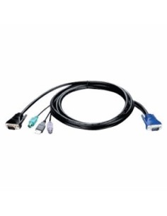 D-Link DKVM-402 cavo per tastiera, video e mouse 3 m