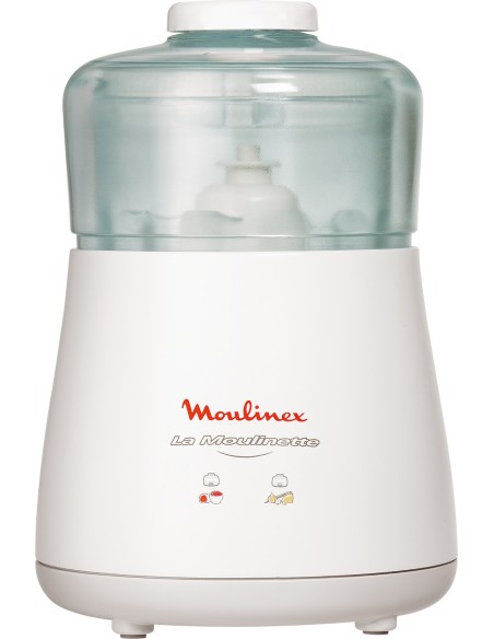 Moulinex DPA141 La Moulinette Tritatutto Elettrico, Adatto per Tutti i Tuoi Alimenti 1000 W, 0.3 l, Bianco