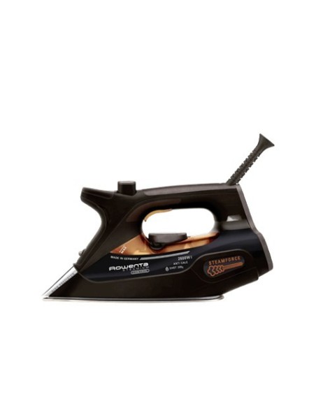 Rowenta DW9140 ferro da stiro Ferro da stiro a secco e a vapore 2600 W Nero, Marrone, Arancione