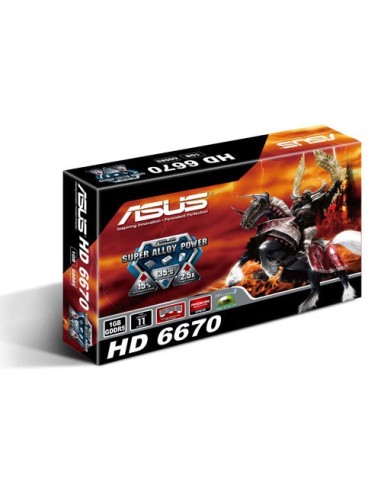 ASUS 90-C1CQR5-L0UAY0YZ scheda video AMD Radeon HD6670 1 GB GDDR5