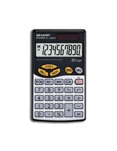 Sharp EL-480SRB calcolatrice Tasca Calcolatrice di base Nero