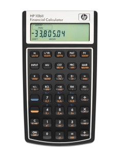 HP 10bII calcolatrice Tasca Calcolatrice finanziaria Nero, Bianco