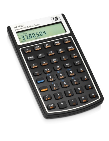 HP 10bII calcolatrice Tasca Calcolatrice finanziaria Nero, Bianco