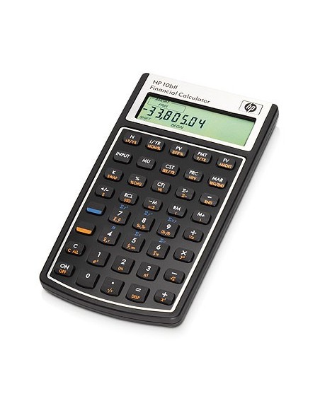 HP 10bII calcolatrice Tasca Calcolatrice finanziaria Nero, Bianco
