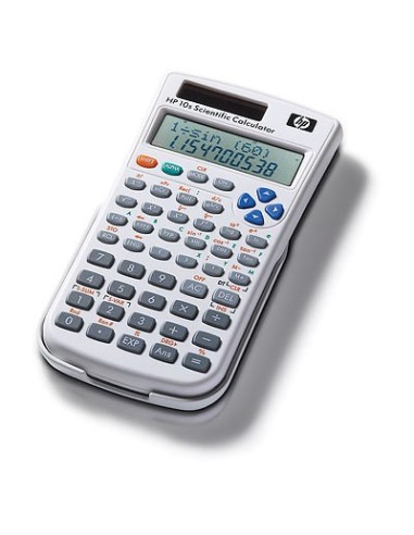 HP 10s calcolatrice Tasca Calcolatrice scientifica Grigio, Bianco