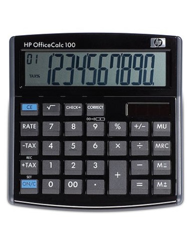 HP OfficeCalc 100 calcolatrice Desktop Calcolatrice finanziaria Nero