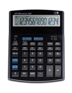 HP OfficeCalc 200 calcolatrice Desktop Calcolatrice finanziaria Nero
